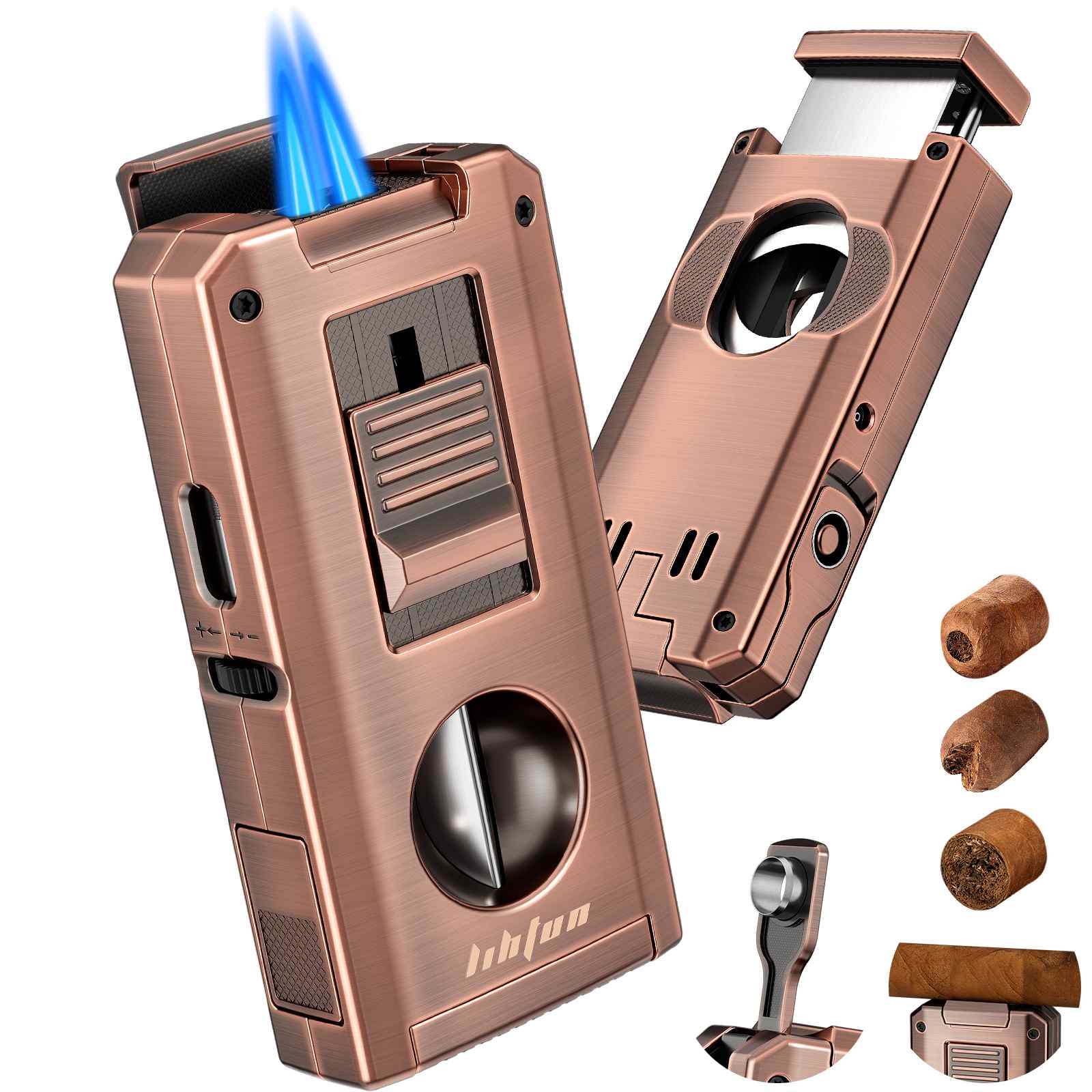 5-in-1 Lighter — Dual Flame