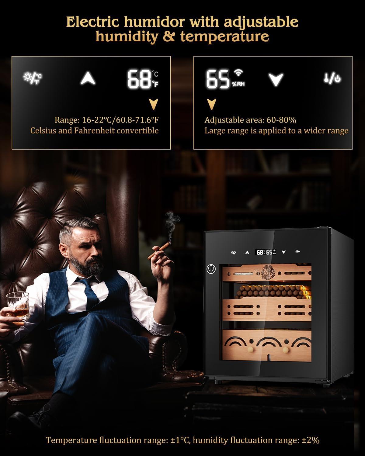 Electric Humidor Cabinet — 300 Count