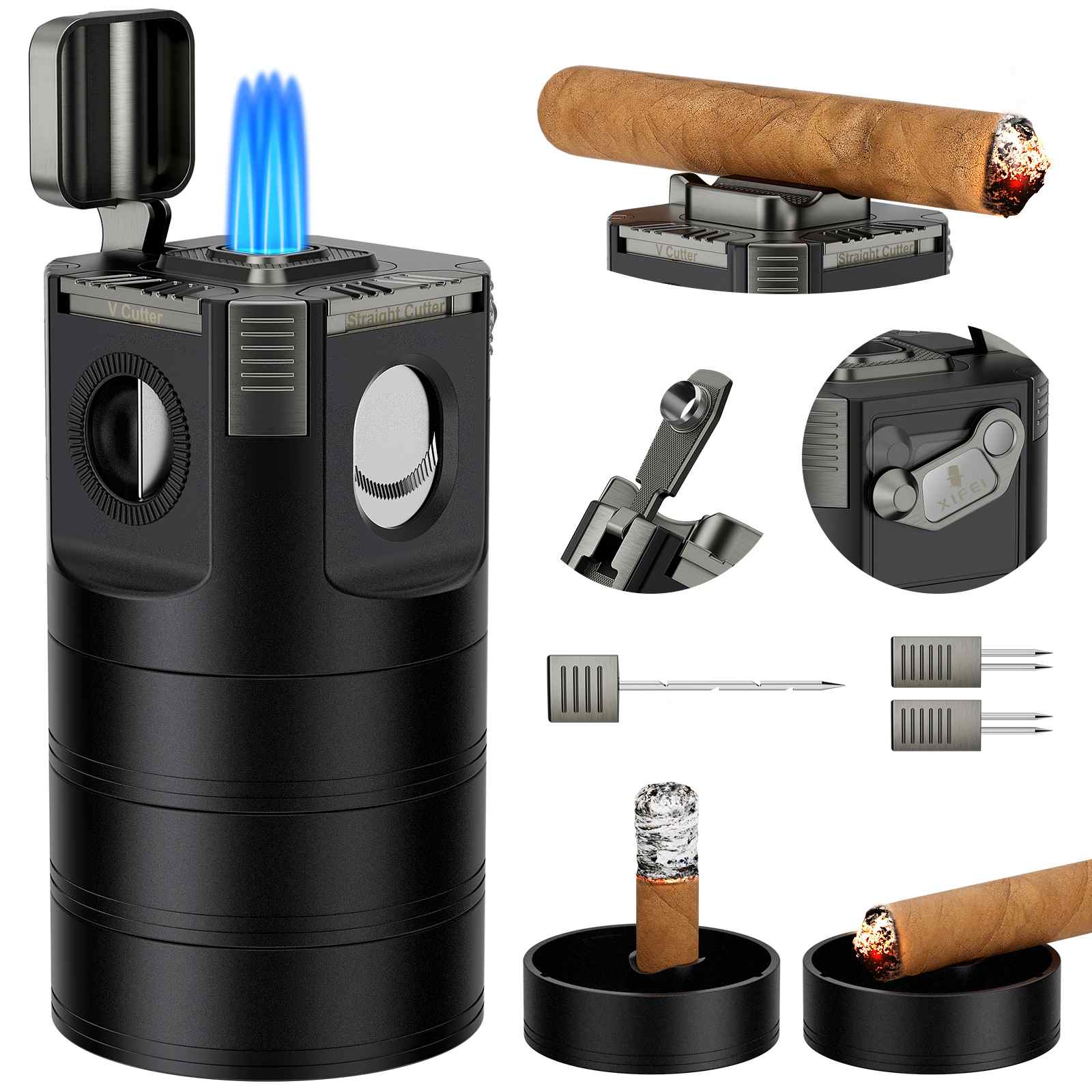 Desktop 8-in-1 Lighter — Quad Flame