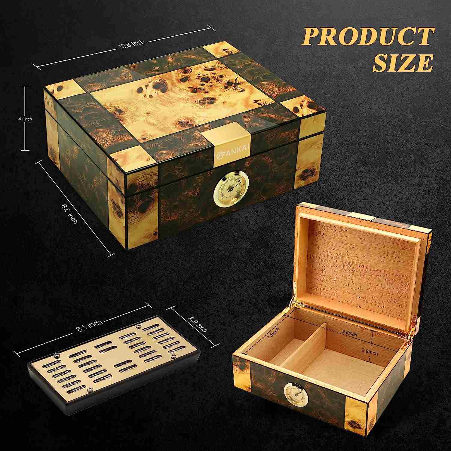Cedar Desktop Humidor — 60 Count